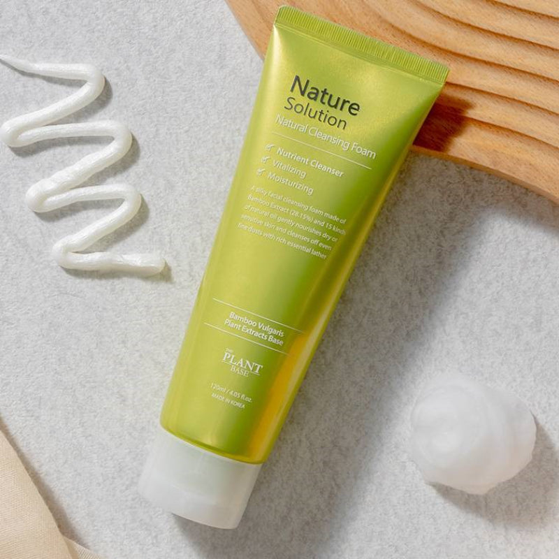 The Plant Base Nature Solution Natural Cleansing Foam - Korean-Skincare