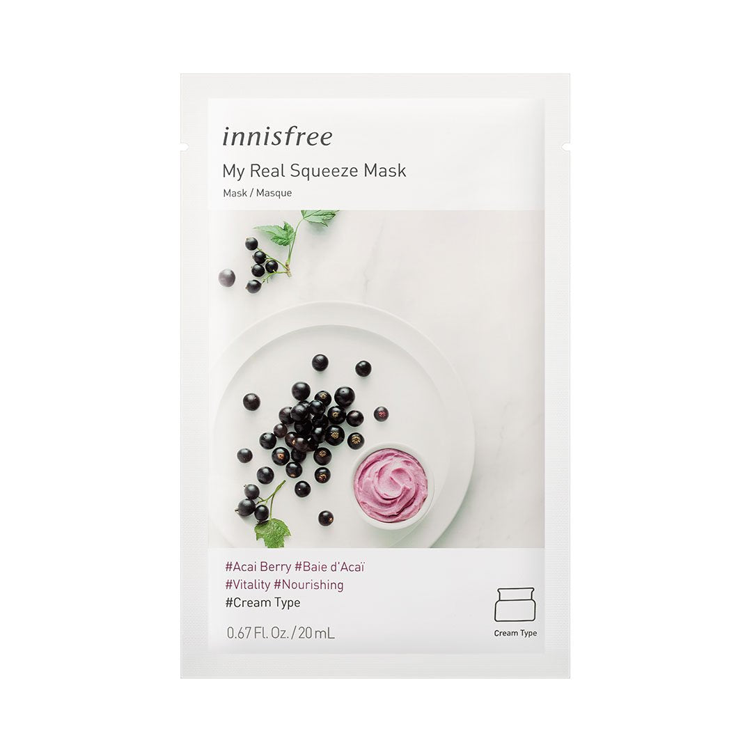 Innisfree My Real Squeeze Mask - Korean-Skincare