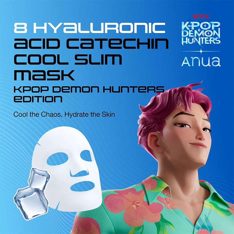 KPop Demon Hunters 8 Hyaluronic Acid Catechin Cool Slim Mask