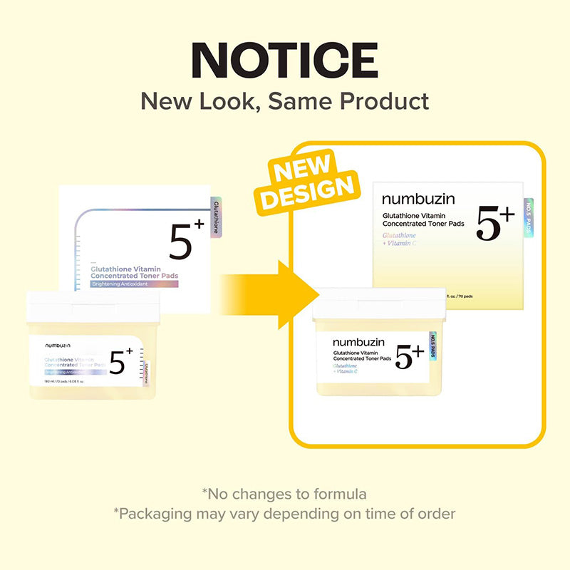 Numbuzin No.5 Vitamin Niacinamide Concentrated Pad I Korean Skincare – Korean Skincare France
